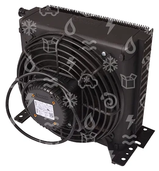 kondenzátor kompl. LU-VE, STVF100, připojení 180°, ventilátor EBM ICQ3612, ATEX
